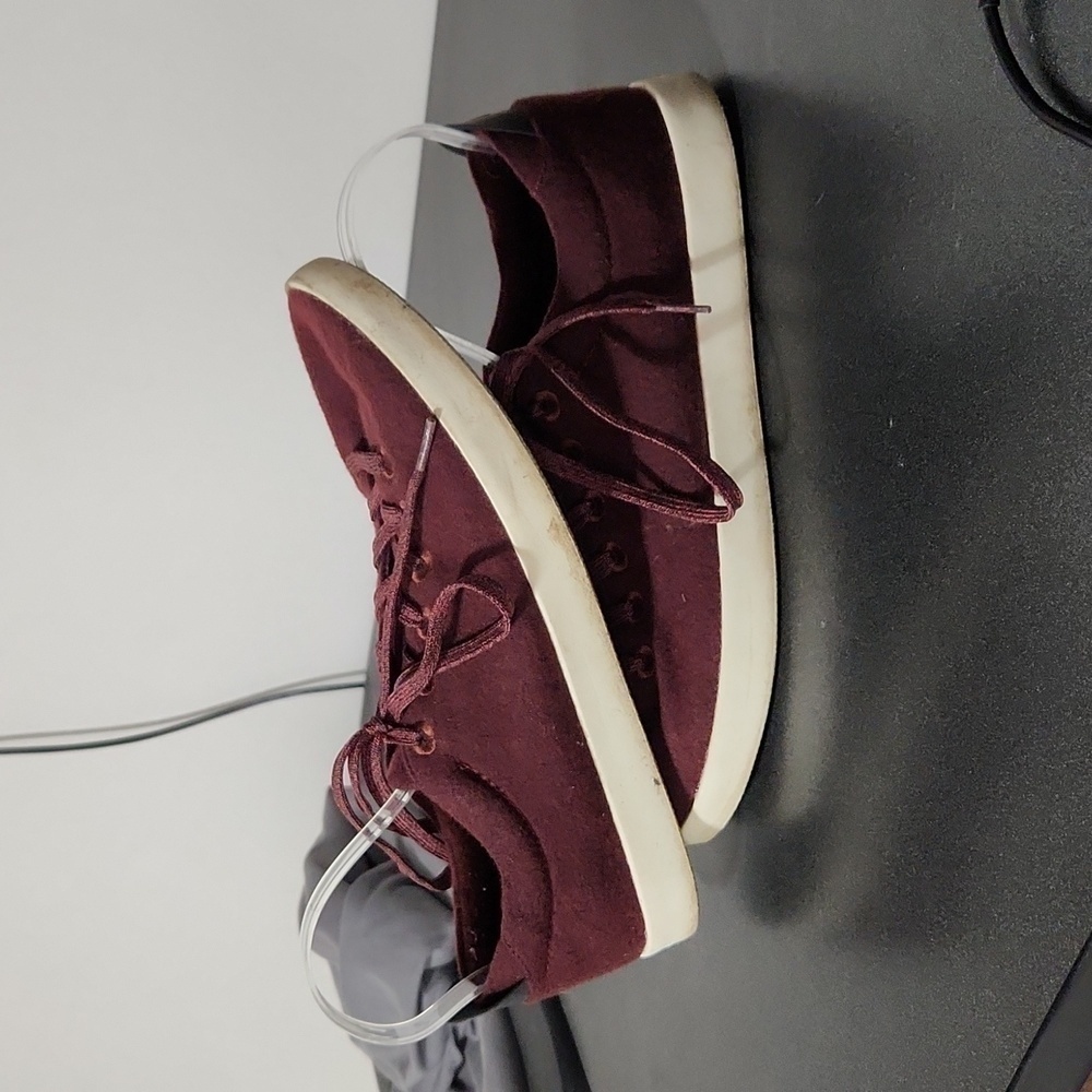 Men's Burgundy Poker Piper Wool Sneakers Size 12 by Allbirds - Picture 5 of 7
